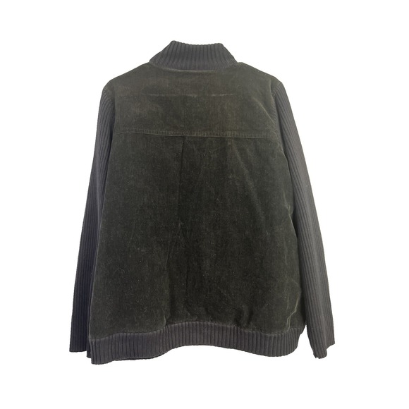Lauren Ralph Lauren Jacket Womens 2X Black Corduroy Ribbed Knit Utility Classic - Picture 4 of 7